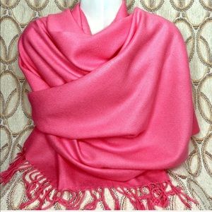 PASHMINA Pink wrap or scarf soft large